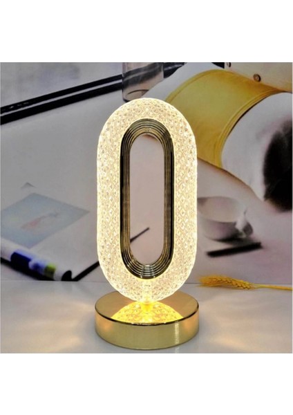 Kristal Gece Lambası Işık Lüks LED Masa Lambası Yatak Odası Dekorasyon Modern Romantik Kumandalı