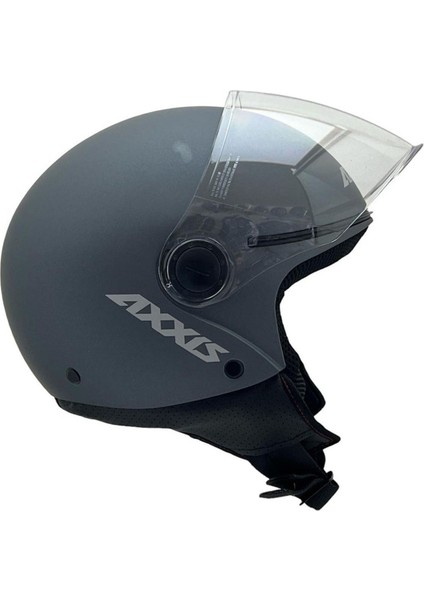 Axxıs Square S Solid A2 Matt Titanium Yazlık Motosiklet Kaskı modelleri