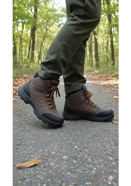 Erkek Bot Içi Tüylü Su Kar Dayanıklı Kışlık Fermuarlı Outdoor Trekking Bot