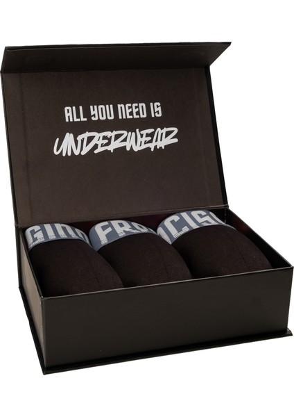 Pamuklu Esnek 6'lı Kutulu Comfort Erkek Boxer - Gray & Brown Collection fiyatları