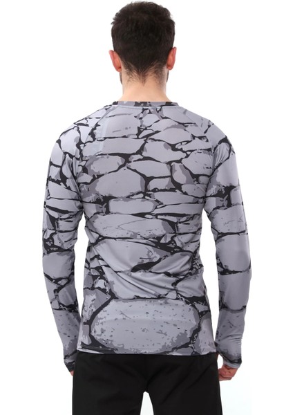 Spqr Uzun Kollu T-Shirt Evoco Gri fırsatları