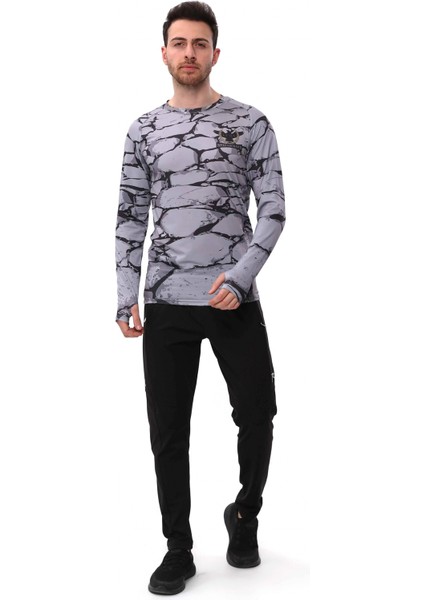 Spqr Uzun Kollu T-Shirt Evoco Gri indirimleri