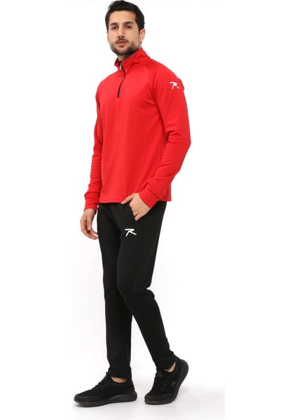 Yarım Fermuarlı Eşofman Altus Kırmızı fiyatları