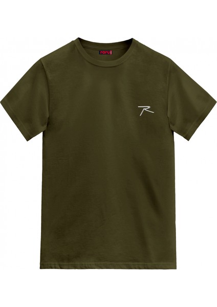 %100 Pamuk T-Shirt Agnıtıo Haki