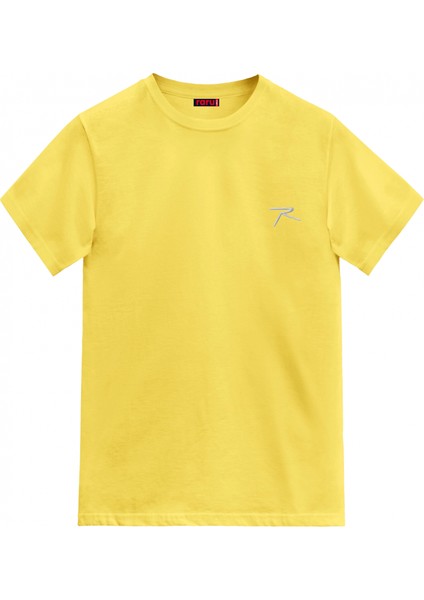 %100 Pamuk T-Shirt Agnıtıo Sarı