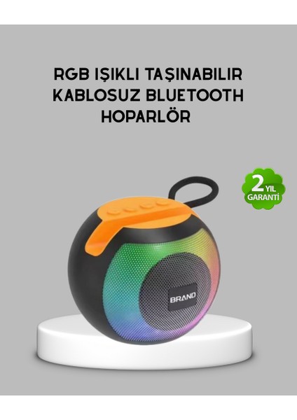 Mtxdpn Bluetooth 5.0 Hoparlör – Rgb Işıklı, Güçlü Bas ve 360° Surround Ses