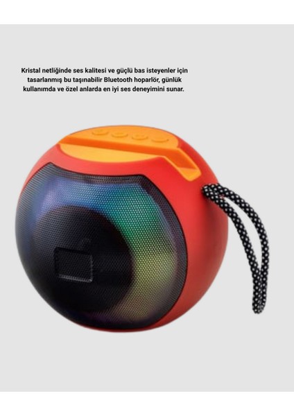 Mtxdpn Bluetooth 5.0 Hoparlör – Rgb Işıklı, Güçlü Bas ve 360° Surround Ses indirimleri