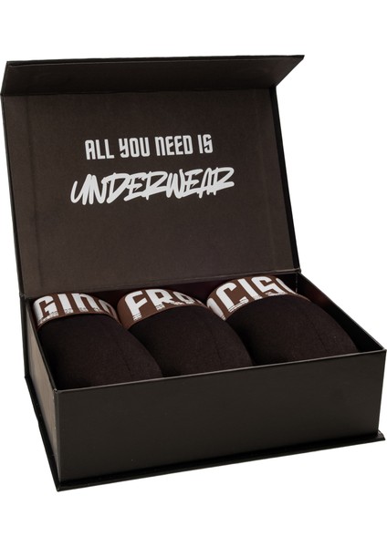 Pamuklu Esnek 6'lı Kutulu Comfort Erkek Boxer - Red & Brown Collection modelleri