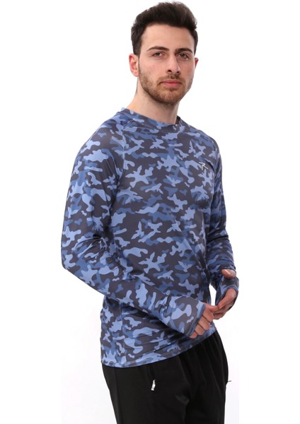 Uzun Kollu T-Shirt Evoco Mavi fiyatları