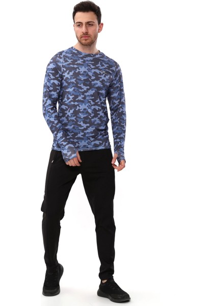 Uzun Kollu T-Shirt Evoco Mavi fırsatları