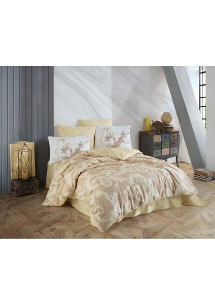 Hobby Çift Kişilik Ranforce Nevresim Takımı Avangarde Krem indirimleri