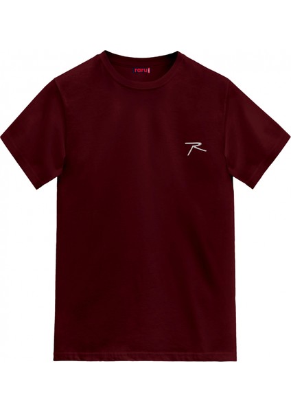 x Thku %100 Pamuk T-Shirt Agnıtıo Bordo