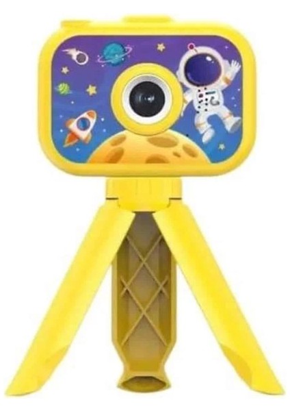 Çocuklara Özel Ayaklı Mini Fotoğraf Makinesi Dijital LCD Ekran