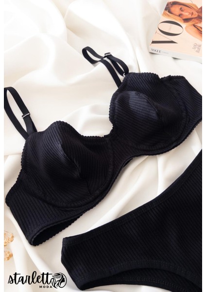 Balenli Fitilli Kaşkorse Sütyen & Külot Takımı fiyatları