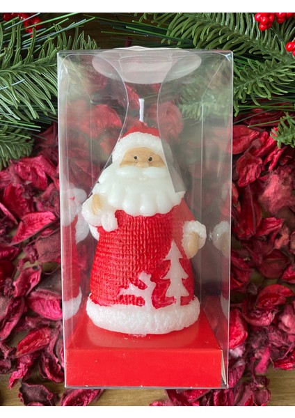 Noel Baba Temalı Dekoratif Kutulu Mum fiyatları