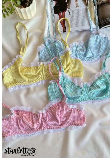 Balenli Dantelli Desteksiz Saten Iç Giyim Sütyen Takımı Iç Çamaşır Takımı modelleri