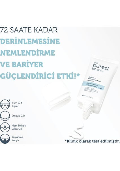 The Purest Solutions Ikili Hydration Booster Daily Moisturizing Cream - Nemlendirici 50ML X2 modelleri