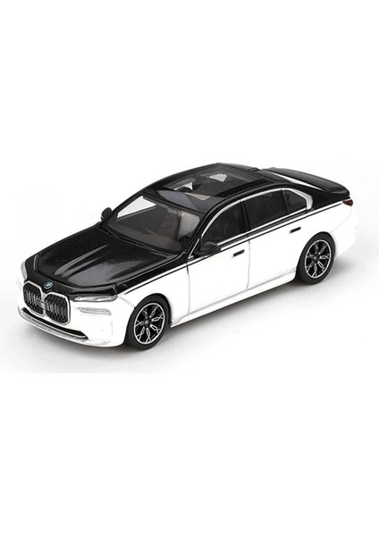 Mini Gt 1/64 Bmw I7 XDRIVE60 Alpine White / Black Sapphire - Blister Paket