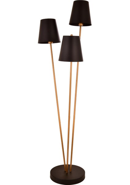 Avonnı LM-9147-3BSY Eskitme/siyah Kaplama/boya Lambader E27 Metal 50CM