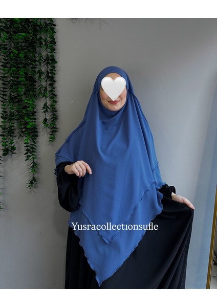 Tesettür Sufle Şifon Uzun Boy