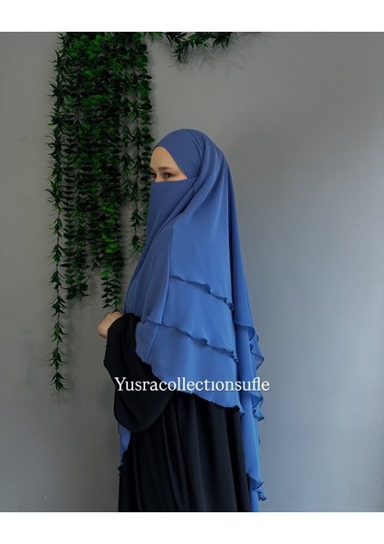 Tesettür Sufle Şifon Uzun Boy modelleri