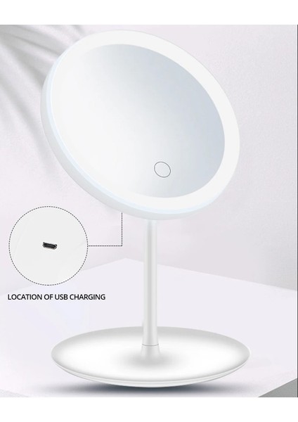 Yeni Işıklı Makyaj Aynası Beyaz LED Gün Işığı Makyaj Aynası Çıkarılabilir/saklama Tabanı 3 Modlu Işıklı Ayna fiyatları