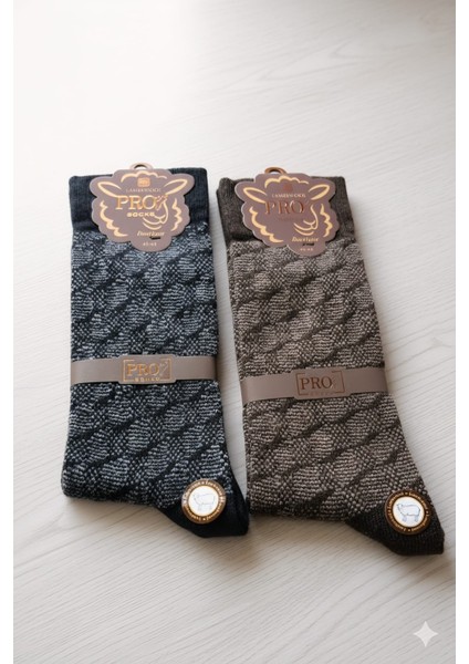 ; Lambswool (Yün) Erkek Çorap; Dikişsiz; Asorti 5'li Paket fiyatları