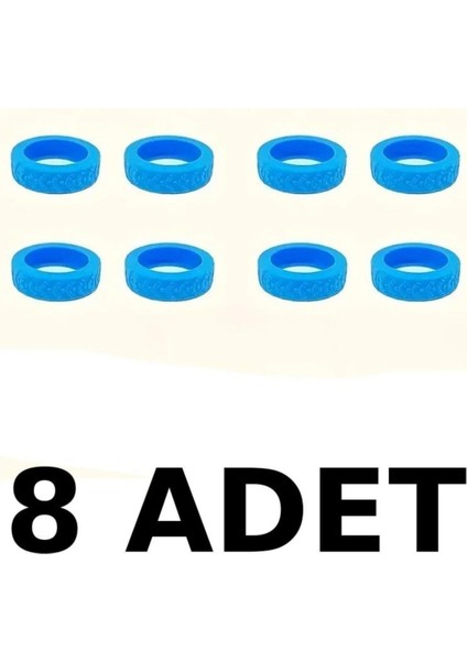 8 Adet Mavi Valiz Bavul Tekerleği Kılıfı, Sessiz Koruyucu Dayanklı, Ofis Sandalye Kılıf fiyatları