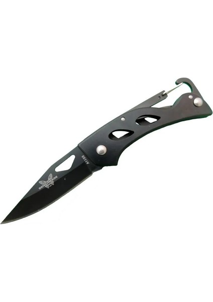 Eco Lounge Benchmade A1103B Siyah Kamp Çakı 15 cm - Kancalı Metal Saplı