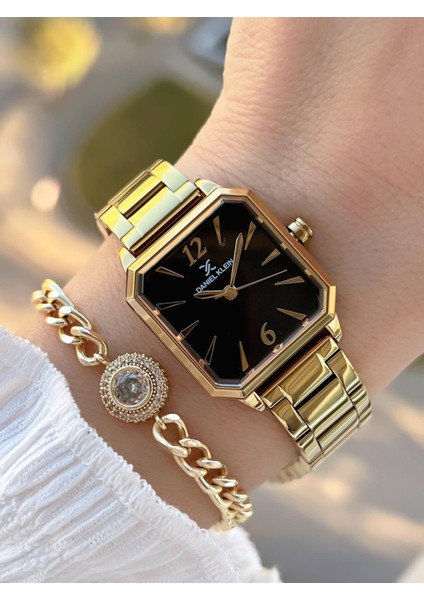 Çelik Kordon 30 mt Suya Dayanıklı Kadın Kol Saati+Bileklik BYN.14090.4