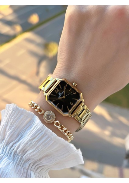 Çelik Kordon 30 mt Suya Dayanıklı Kadın Kol Saati+Bileklik BYN.14090.4 fiyatları