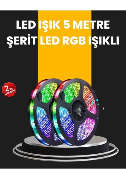 5 Metre Kumandalı Su Geçirmez Şerit LED