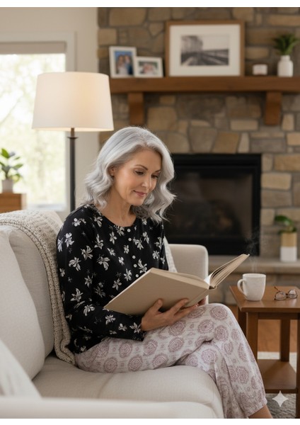 Kadın Kışlık Kadın Anne Içlik Pijama Altı %100 Pamuk Içi Miflonlu Klasik Beli Lastikli Rahat fırsatları