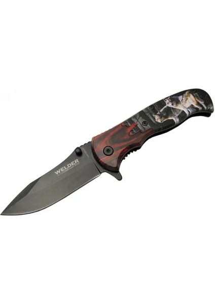 Eco Lounge Welder Kurtlu Çakı 20 cm Yarı Otomatik , Kemerlikli