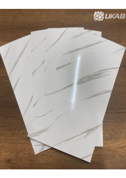 30X60 cm Kendinden Yapışkanlı Beyaz Dekoratif Esnek Köpük Pvc Panel
