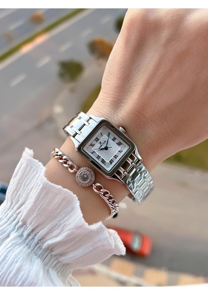 Çelik Kordon 30 mt Suya Dayanıklı Kadın Kol Saati+Bileklik BF.GF.10814.1 fiyatları