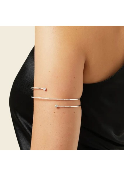 Altın Kaplama Taş Detay Çift Kat Pazu Kelepçe fırsatları