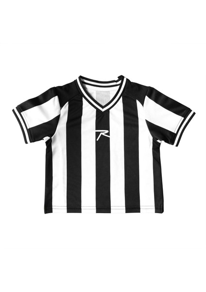 Bebek Forma T-Shirt Contrado Siyah