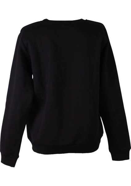 26KL71S95005 Siyah Kadın Sweatshirt California Baskılı modelleri