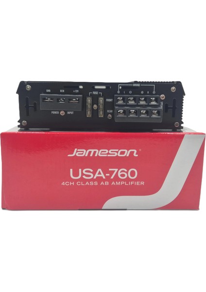 Amfi - 4000W 4 Kanallı Ses ve Bass Anfisi - Jameson USA-760 Amfi fiyatları