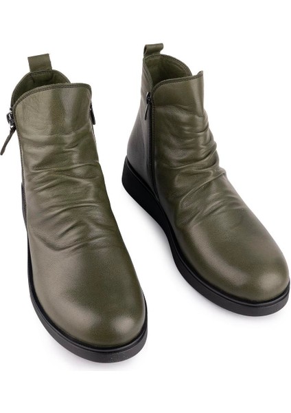 Modern Sade Yumuşak Ortopedik Taban Bot Haki 2400