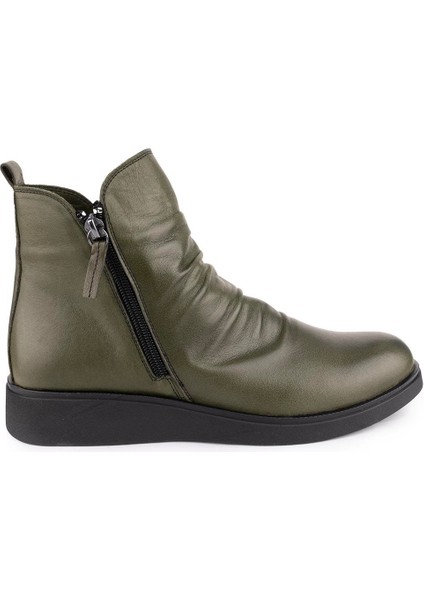 Modern Sade Yumuşak Ortopedik Taban Bot Haki 2400 fırsatları