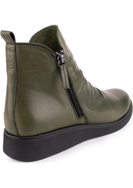 Modern Sade Yumuşak Ortopedik Taban Bot Haki 2400 indirimleri