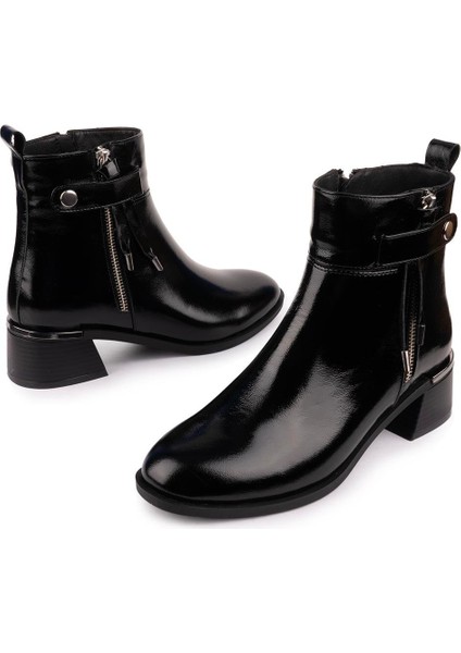 Hakiki Deri Modern Rahat Siyah Rugan Bot 15719 fiyatları