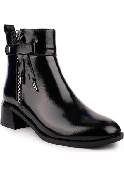 Hakiki Deri Modern Rahat Siyah Rugan Bot 15719 modelleri