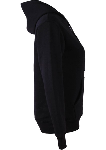 26KL71S95003 Siyah Kadın Sweatshirt 3 Ip Şardonlu Kapşonlu Fermuarlı Kangru fiyatları