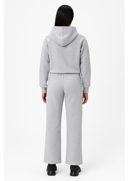 3 Iplik Şardonlu Kapişonlu Kadın Eşofman Takımı | Gri fiyatları