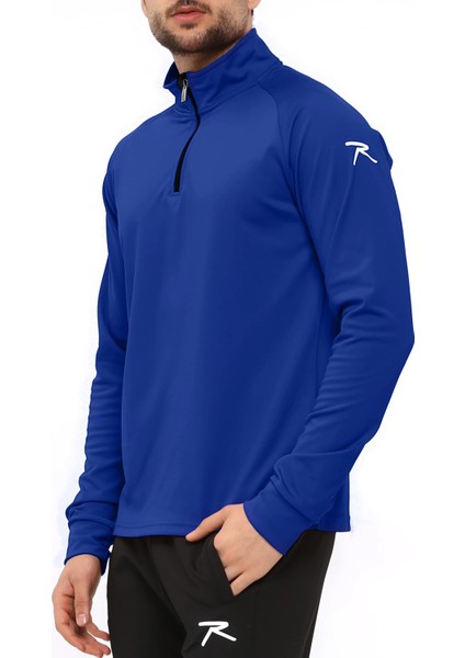 Yarım Fermuarlı Eşofman Altus Saks