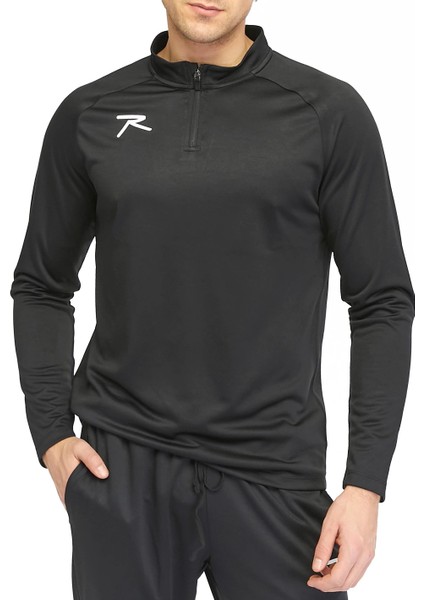 Yarım Fermuarlı Eşofman Takımı Malens Siyah