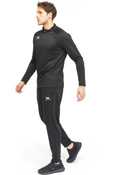 Yarım Fermuarlı Eşofman Takımı Malens Siyah modelleri